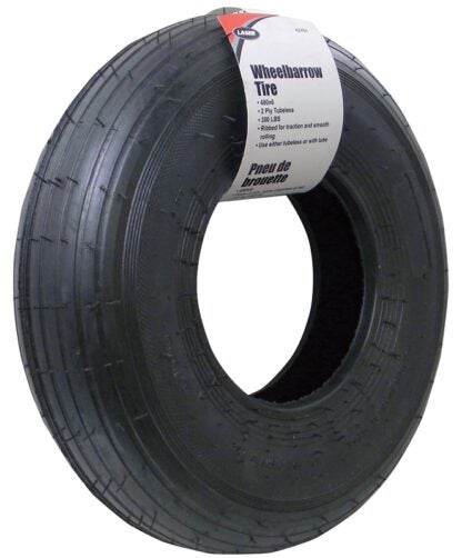 Laser 42484 Wheelbarrow Tire, 400 x 6 mm Tire