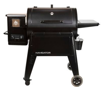 Pit Boss Navigator Series 10547 Wood Pellet Grill, 40,000 Btu, 879 sq-in Primary Cooking Surface, Steel Body