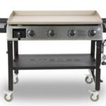 PIT BOSS 10555 Outdoor Griddle Grill, 62,000 Btu, Liquid Propane, Natural Gas, 4-Burner, Side Shelf Included: Yes