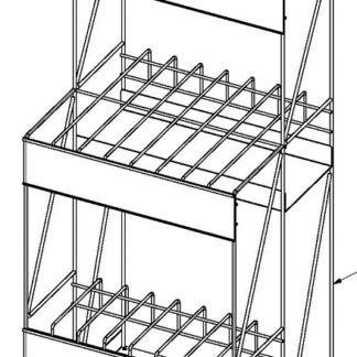 Loxcreen WS09430423 Display Rack, Free-Standing