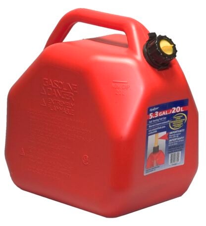 Scepter 07622 Gas Can, 5.3 gal Capacity, Polyethylene, Red