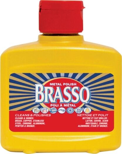 Brasso 00049-ALD Metal Polish, 142 mL Bottle, Liquid, Ammonia, Light Tan