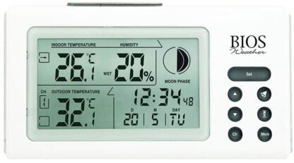 Thermor 312BC Thermo Hygrometer, Digital, 32 to 122 deg F Indoor, -4 to 140 deg F Outdoor, 20 to 95 % Humidity Range