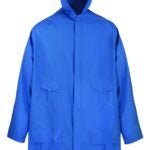 Diamondback 8156-L Rain Parka, L, Polyester/PVC, Blue, Zipper Closure