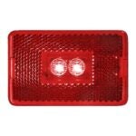 PM V170R Marker/Clearance Light, 9 to 16 V, LED Lamp, Red Lens, Stud Mounting