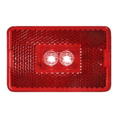 PM V170R Marker/Clearance Light, 9 to 16 V, LED Lamp, Red Lens, Stud Mounting