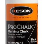 Keson 8BLACK Marking Chalk Refill, Black