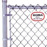 Roma Fence CG2148 Chain-Link Fence, 48 in W, 50 ft L, 11 ga Gauge, Galvanized