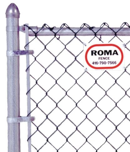 Roma Fence CG2148 Chain-Link Fence, 48 in W, 50 ft L, 11 ga Gauge, Galvanized