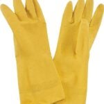 ProSource PVG-12B Disposable Work Gloves, For All Genders, L, 12.6 in L, Straight Thumb, Wide Cuff, Latex Sells in Quantity of 12