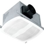 Air King AK80LS-1 Bathroom Exhaust Fan, 10-7/8 in L, 9-3/8 in W, 0.31 A, 120 V, 80 cfm Air, Steel, White