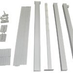 Regal ASGP-0W Gate Kit, 42 in H, Aluminum, White, Powder-Coated