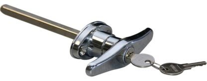 Ideal Security SKT9303 Garage Door Lock, 4 in L Shaft, Alike Key, Chrome