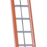 Louisville L-3022-PT Series L-3022-28PT Extension Ladder, 300 lb, 28-Step, 1-1/2 in D Step, Fiberglass