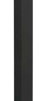 Imperial P214622 Stair Post, 2 in L, 2 in W, 46-1/2 in H, Aluminum, Black