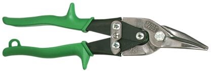 Crescent Wiss M2R Aviation Snip, 9-3/4 in OAL, Right Cut, Molybdenum Steel Blade, Contour-Grip Handle, Green Handle