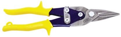 Crescent Wiss M3R Aviation Snip, 9-3/4 in OAL, Straight Cut, Molybdenum Steel Blade, Non-Slip Grip Handle, Yellow Handle