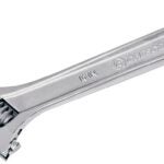 Crescent AC210VS Adjustable Wrench, 10 in OAL, 1.313 in Jaw, Steel, Chrome, Non-Cushion Grip Handle