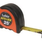 Crescent Lufkin Autolock 700 Series AL725N Tape Measure, 25 ft L Blade, 1 in W Blade, ABS Case, Orange Case