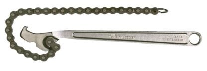 Diamond Farrier CW12H Chain Wrench, 12 in L, Steel, Nickel Chrome