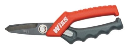 Crescent Wiss CW7T Heavy-Duty Tradesman Utility Shear, 7-1/2 in OAL, 2 in L Cut, Stainless Steel Blade