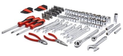 Crescent CTK150 Professional Tool Set, 150-Piece, Alloy Steel, Polished Chrome