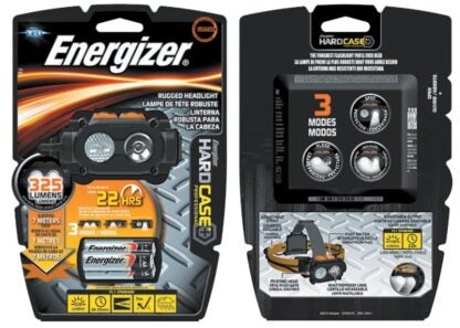 Energizer TUFHD31PE Headlight, AAA Battery, Alkaline Battery, LED Lamp, 325 Lumens Lumens, 100 m Beam Distance