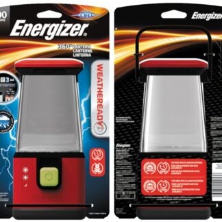 Energizer Weatheready Series WRESAL35 Lantern, LED Lamp, Plastic, Black/Red