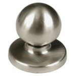 Richelieu BP3922195 Cabinet Knob, 1-11/16 in Projection, Metal, Brushed Nickel