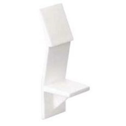 Richelieu BP584830 Locking Shelf Clip 88.2 lb, Plastic, White