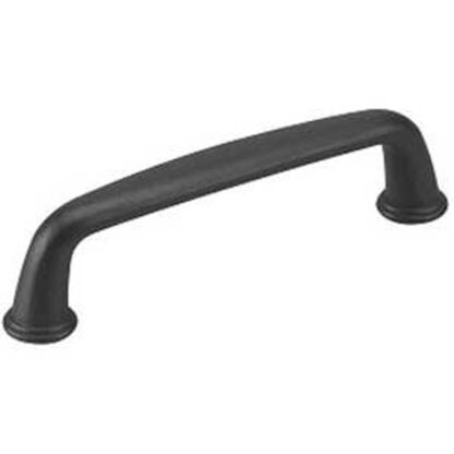 Richelieu BP877900 Cabinet Pull, 4-13/32 in L Handle, 1-3/32 in Projection, Metal, Matte