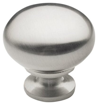 Richelieu DP3295195 Cabinet Knob, 1-1/4 in Projection, Metal, Brushed Nickel