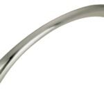 Richelieu DP3511195 Cabinet Pull, 4-15/32 in L Handle, 13/32 in H Handle, 1-3/32 in Projection, Metal, Brushed Nickel