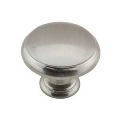 Richelieu BP80930195 Knob, 31/32 in Projection, Metal, Brushed Nickel