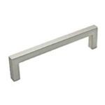 Richelieu BP873128195 Cabinet Pull, 5-7/16 in L Handle, 13/32 in H Handle, 1-3/8 in Projection, Metal, Brushed Nickel