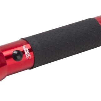 PowerZone 12164 Flashlight, D Battery, D Battery, LED Lamp, 300 Lumens, 210 m Beam Distance, 6 hrs Run Time, Red