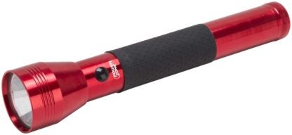 PowerZone 12164 Flashlight, D Battery, D Battery, LED Lamp, 300 Lumens, 210 m Beam Distance, 6 hrs Run Time, Red