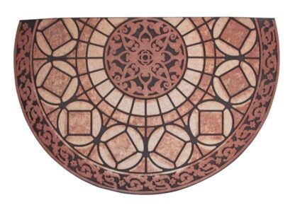 Simple Spaces T450 Door Mat, 33 in L, 21 in W, Flocking Pattern, Polyester Surface