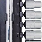 Vulcan 11PC-4M Socket Set, Chrome Vanadium Steel, Chrome