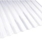 Palruf 100423 Corrugated Roofing Panel, 8 ft L, 26 in W, 0.063 in Thick Material, PVC, Clear Sells in Quantity of 10