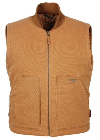 Mobile Warming MWJ18M14-16-06 Foreman Vest, 2XL, Men's, Fits to Chest Size: 48 in, Cotton, Tan