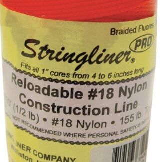 Stringliner Pro Series 35459 Construction Line, #18 Dia, 500 ft L, 165 lb Working Load, Nylon, Fluorescent Orange