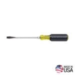 KLEIN TOOLS 602-4 Screwdriver, 1/4 in Drive, Keystone Drive, 8-11/32 in OAL, 4 in L Shank, Acetate Handle