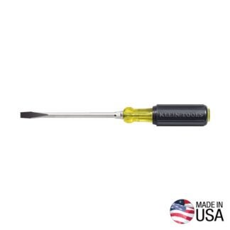 KLEIN TOOLS 602-4 Screwdriver, 1/4 in Drive, Keystone Drive, 8-11/32 in OAL, 4 in L Shank, Acetate Handle