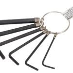 Vulcan JLW0426-3 Hex Key Set SAE, 6-Piece, Carbon Steel, Black Oxide, Black, Specifications: SAE Measurement Sells in Quantity of 40