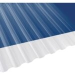 Suntuf 101697 Corrugated Panel, 8 ft L, 26 in W, Greca 76 Profile, 0.032 in Thick Material, Polycarbonate, Clear Sells in Quantity of 10