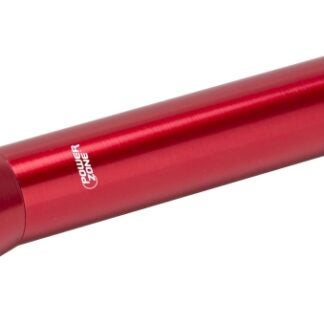 PowerZone 12164S Flashlight, AA Battery, LED Lamp, 150 Lumens, 60 m Beam Distance, 1.5 hrs Run Time, Red