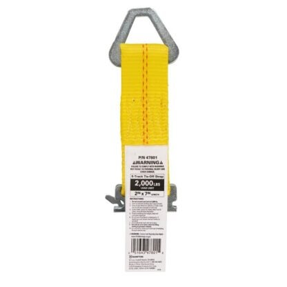 Keeper 47801 E-Track Tie-Off Strap, Yellow