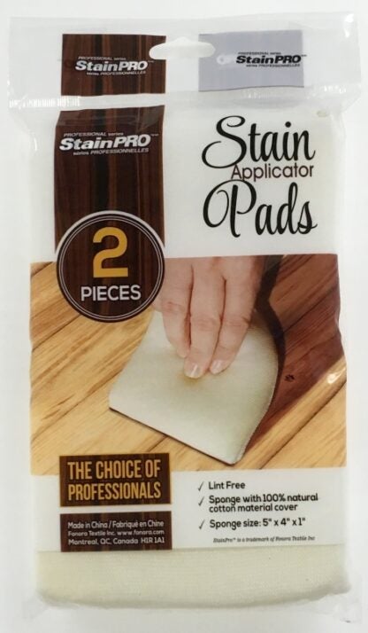 StainPro 302 Stain Applicator Pad, 5 in L Pad, 4 in W Pad, Sponge Pad