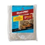 StainPro 755 Drop Cloth, 12 ft L, 9 ft W, 100% Cotton Canvas